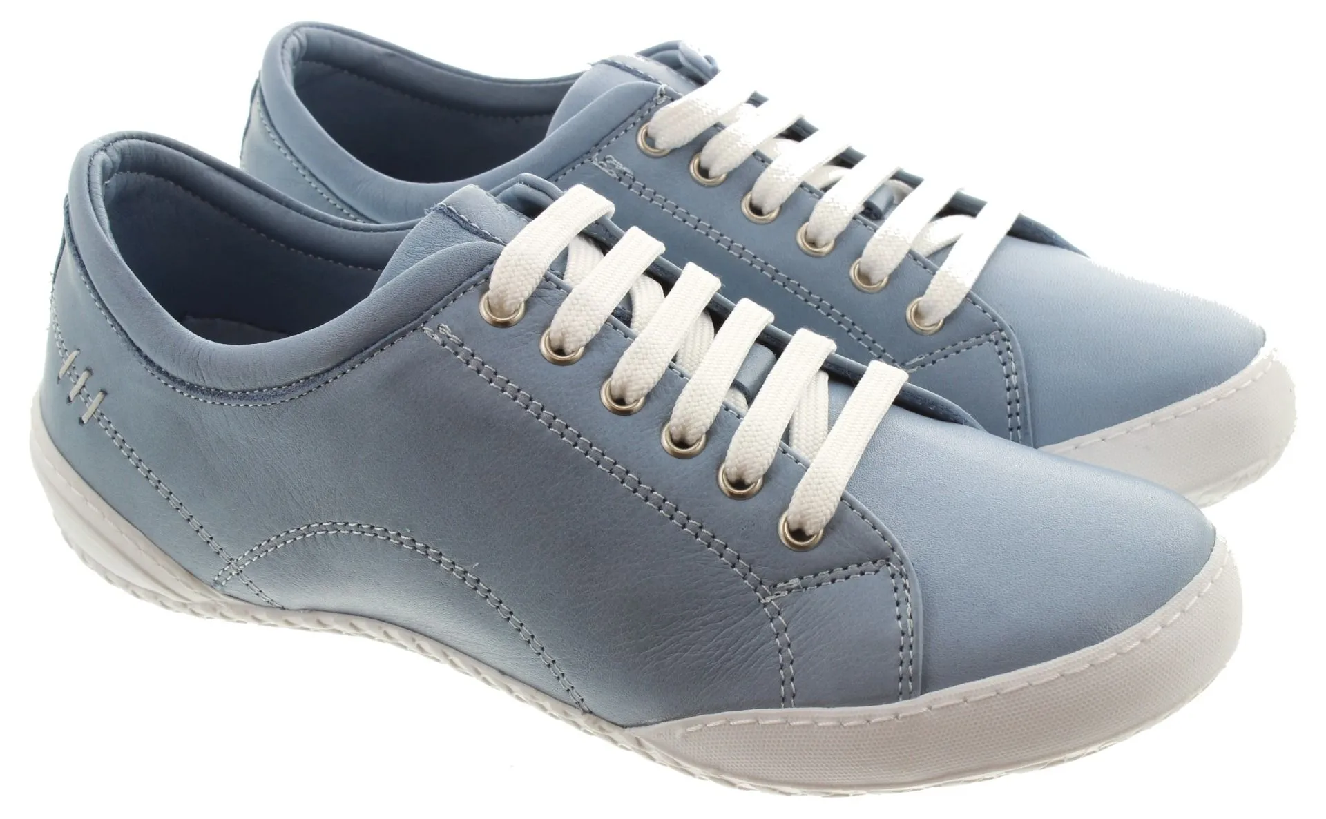 LUNAR Ladies Carrick Lace Trainers In Blue