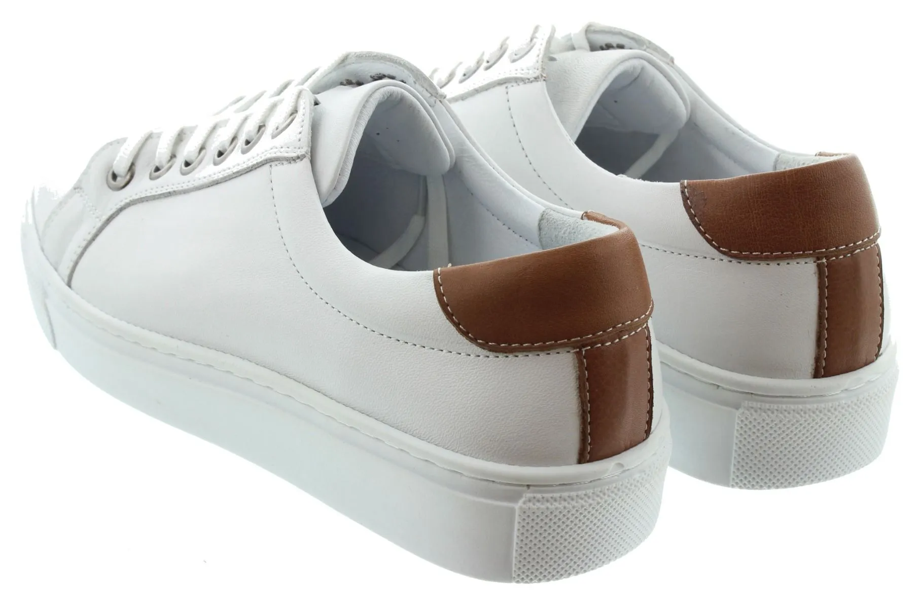 LUNAR Ladies Zamora Lace Trainers In White