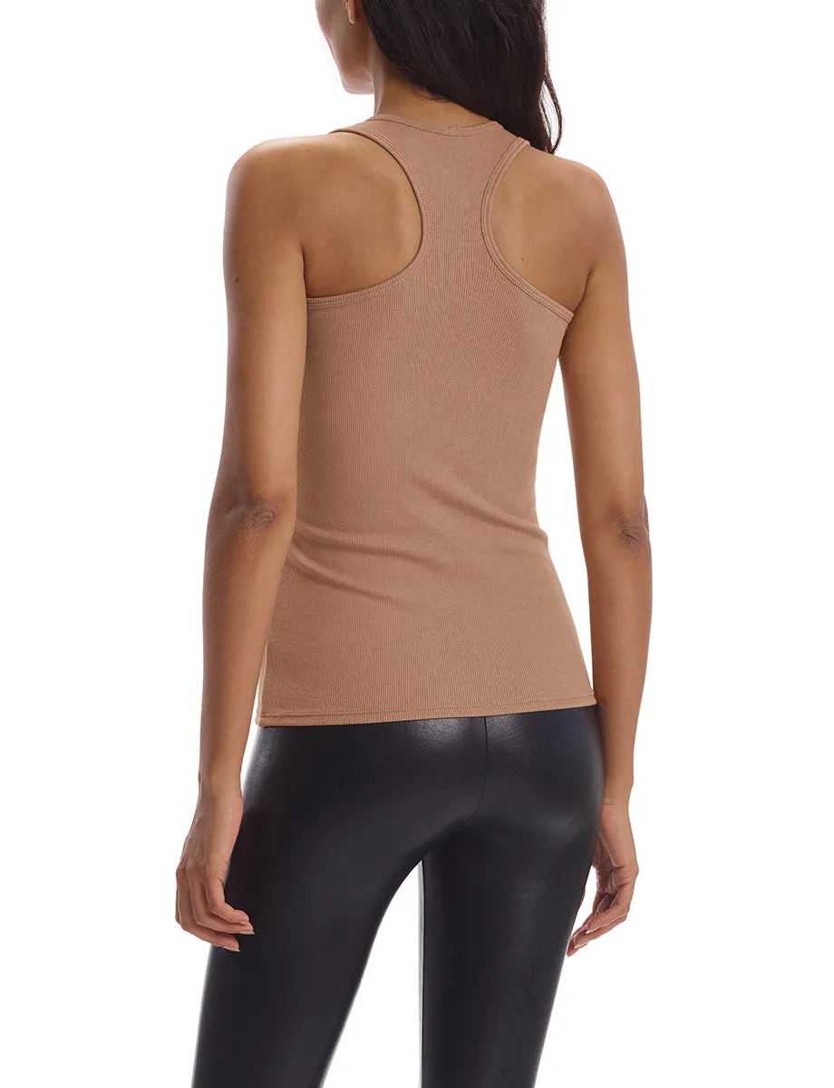 Luxury Rib Tank | Camel