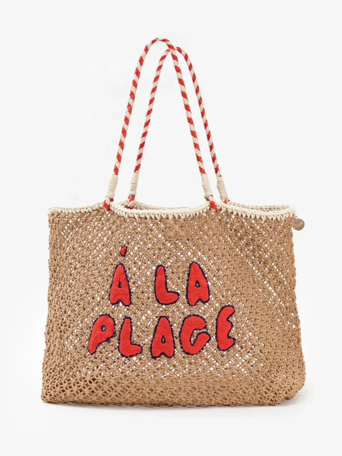 L't Tote - Tan Crochet A La Plage
