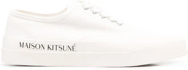 Maison Kitsuné logo-print sneakers White