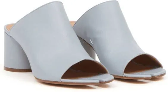 Maison Margiela Tabi 60mm leather mules Blue