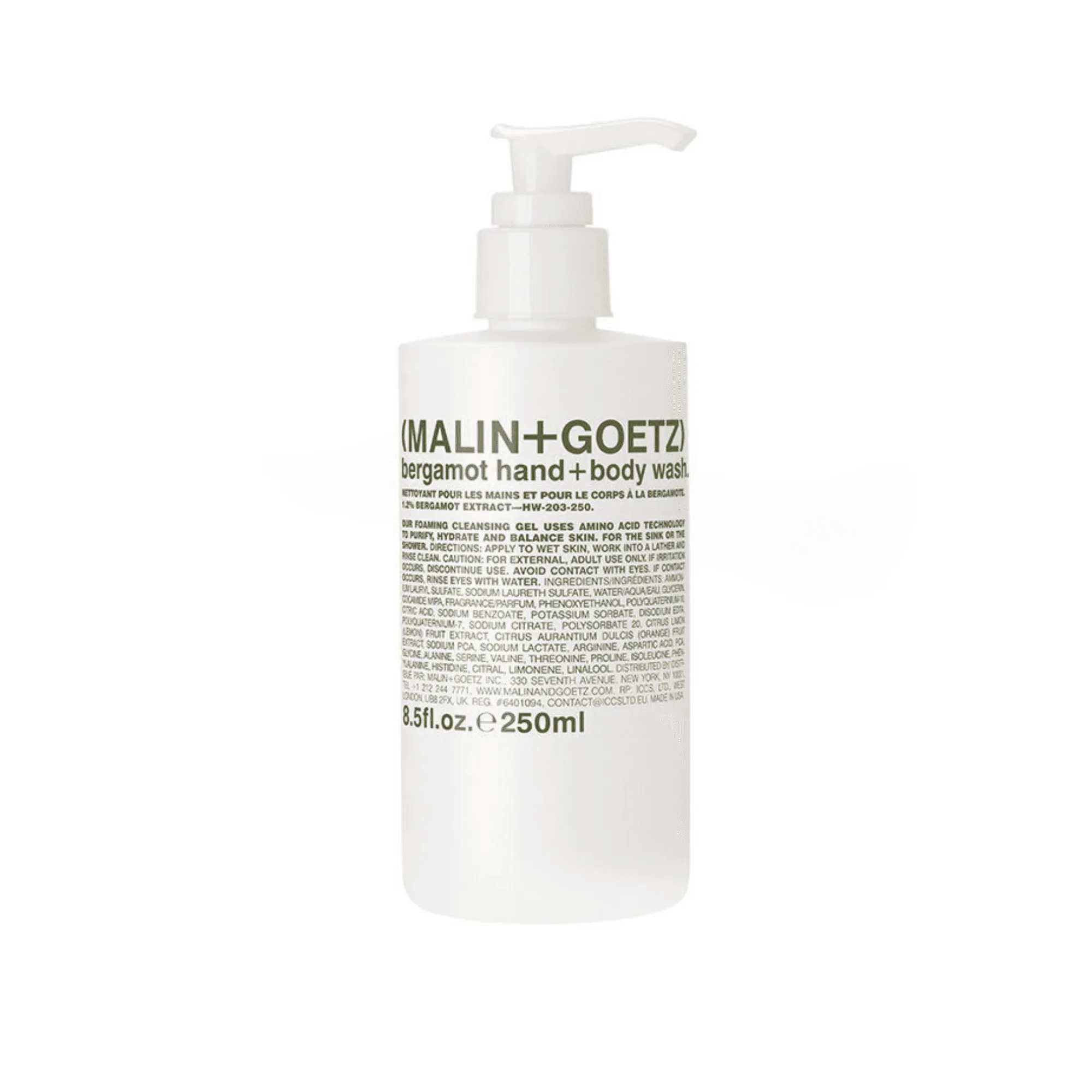 Malin + Goetz Bergamot Hand + Body Wash 250ml 