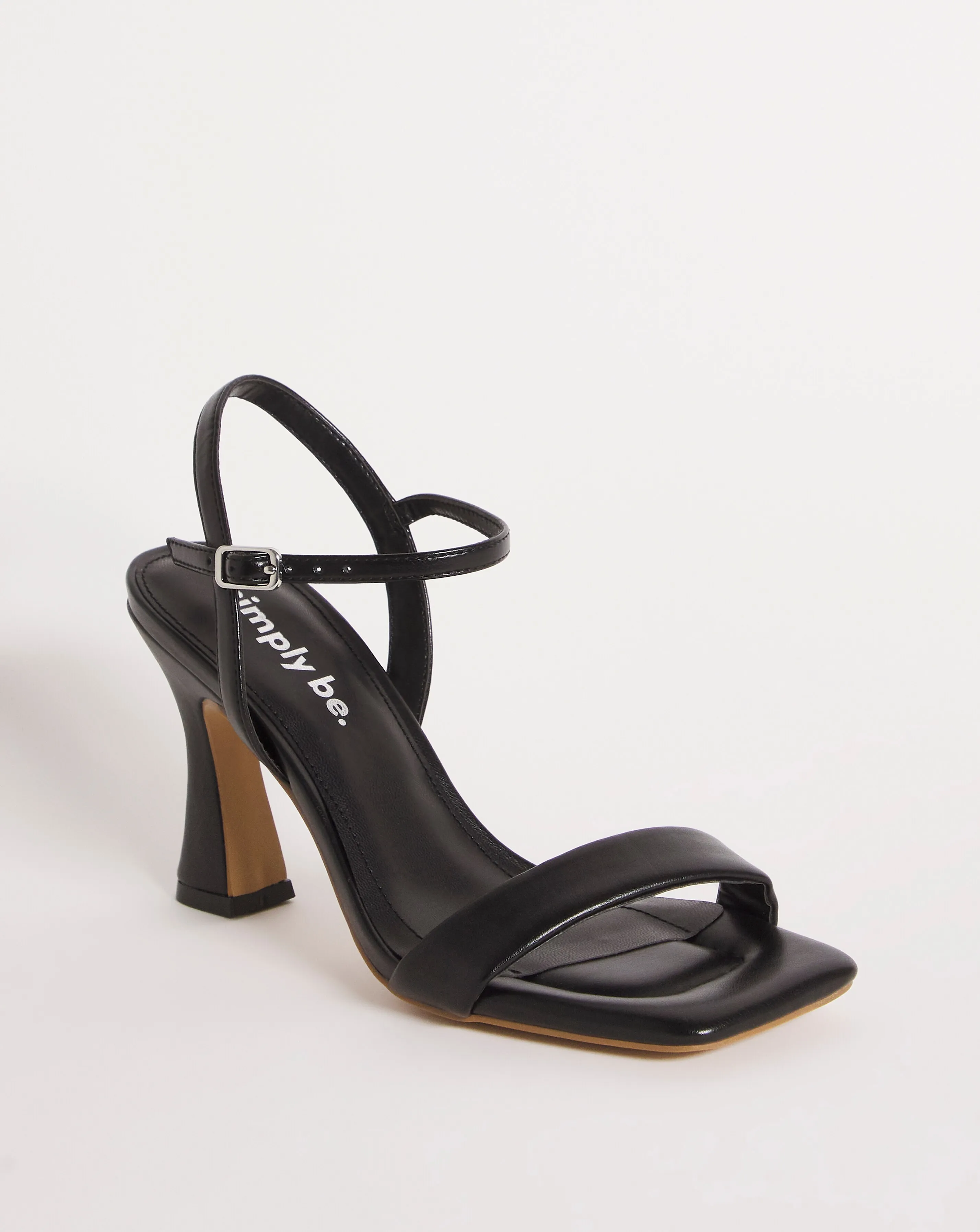 Malin Barely There Flare Heeled Sandals Wide Fit