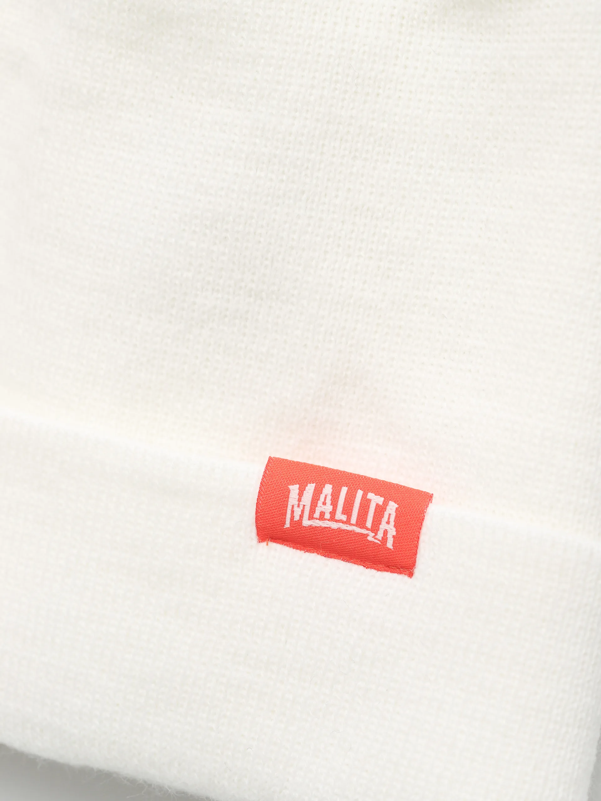 Malita Lumberjack Beanie (white/orange)