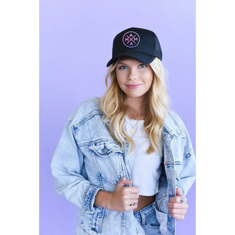 Mama X Trucker Hat (Purple)