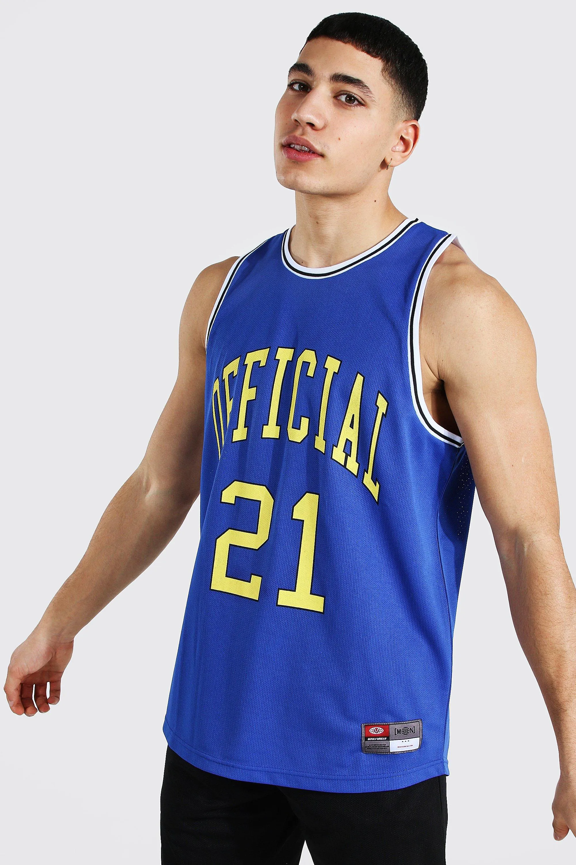 Man Official Mesh Basketball Tank Top