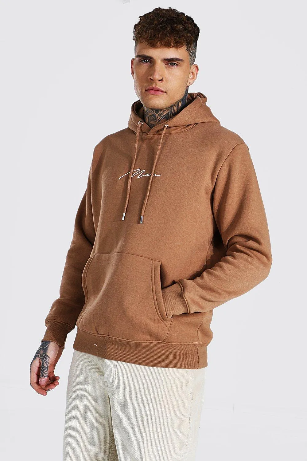 Man Signature Over The Head Hoodie