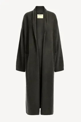 Mantel Big Cardigan in Black Olive