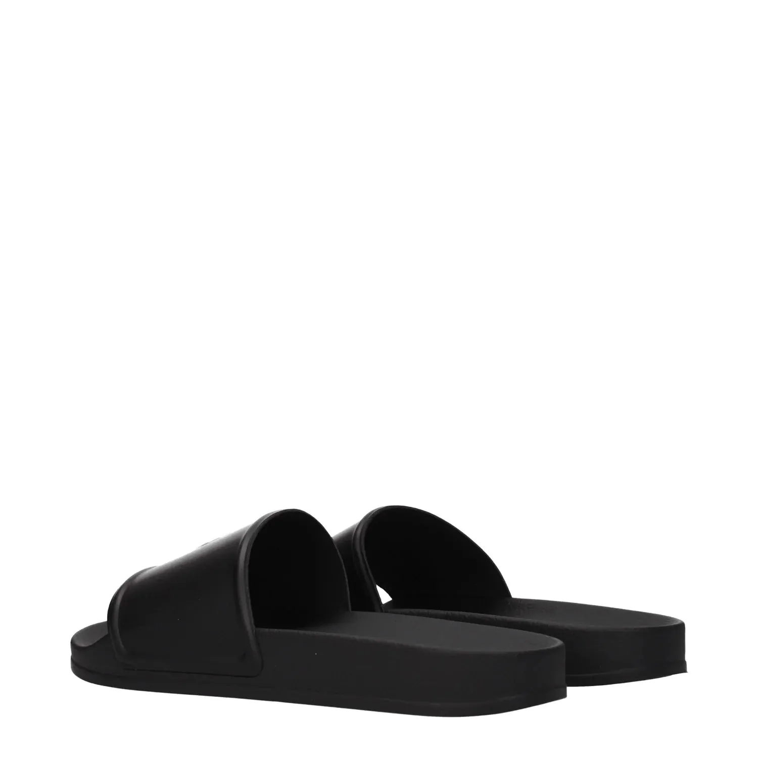 Marcelo Burlon Slippers And Clogs Men Rubber Black/White