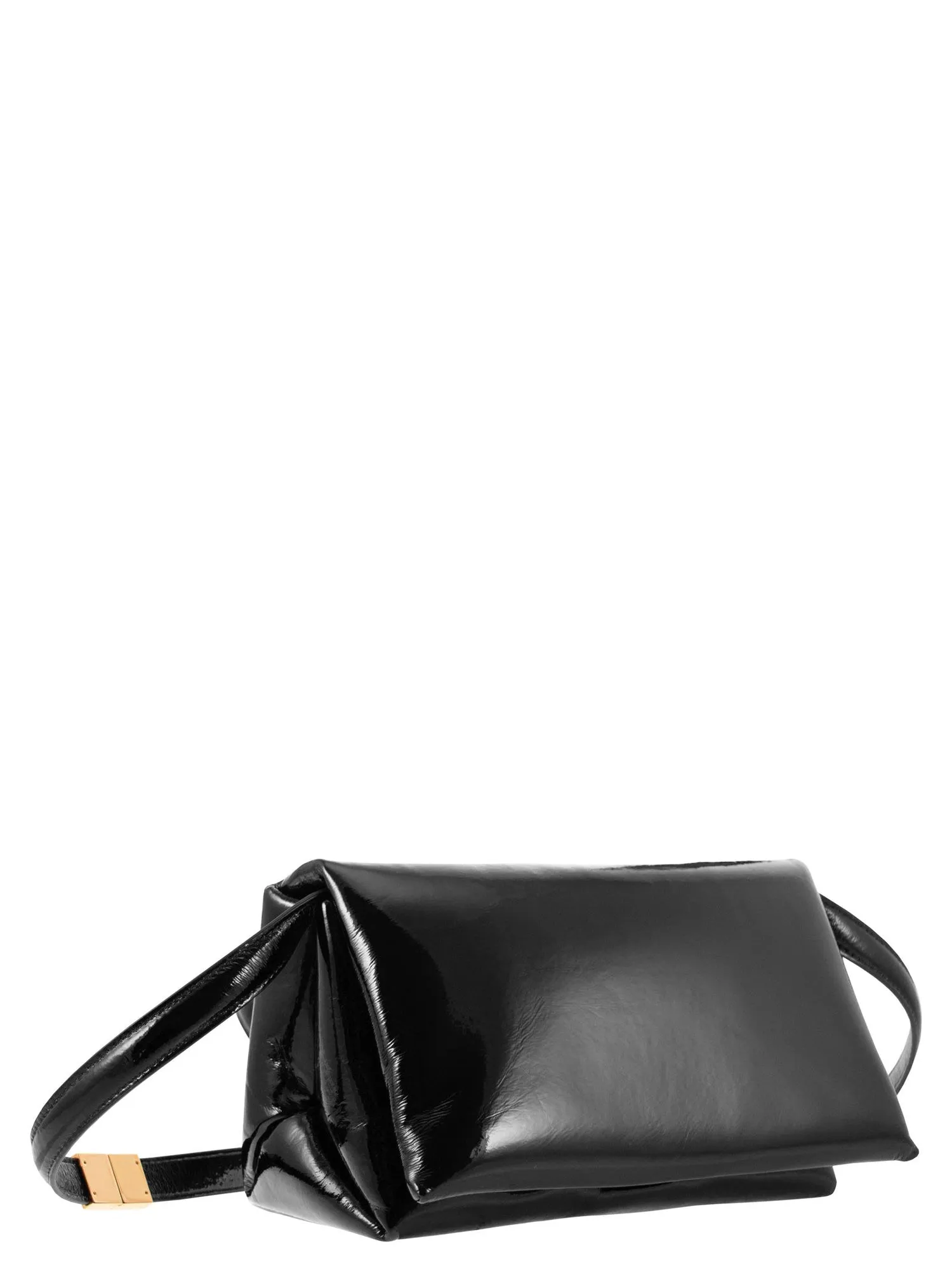 Marni    Marni Prisma Patent Leather Shoulder Bag