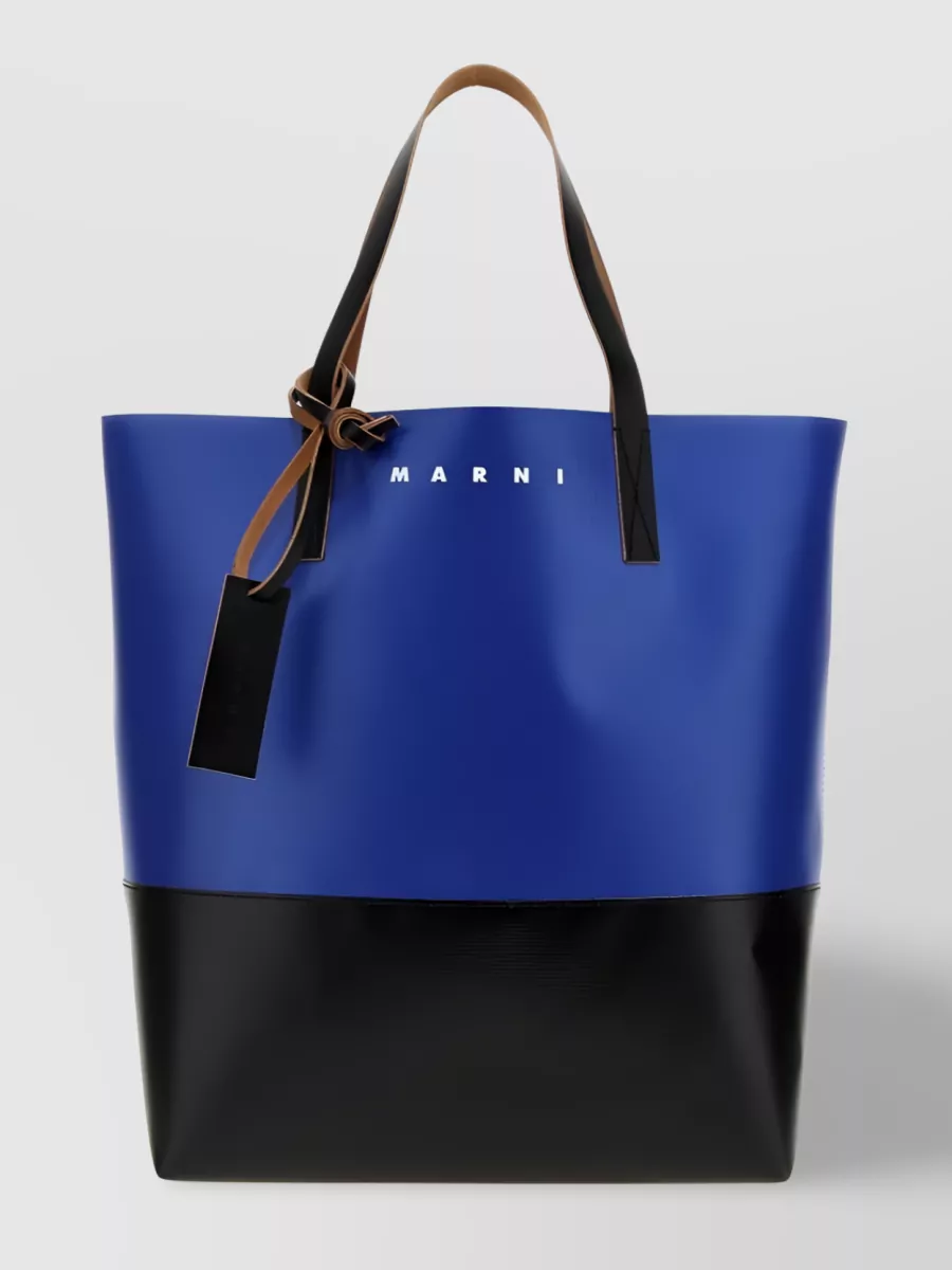Marni   TRIBECA piqué weave shoulder bag
