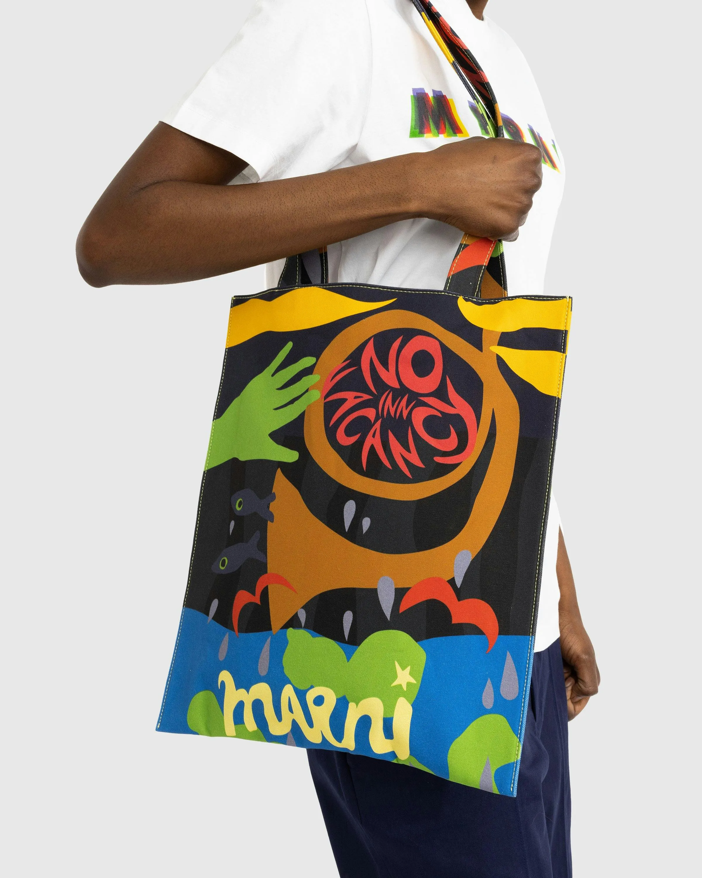 Marni x No Vacancy Inn – Printed Tote Bag Multicolour | Highsnobiety Shop