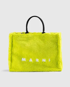 Marni – Terry Cloth Tote Bag Light Lime | Highsnobiety Shop