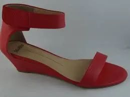 MARSY LOW WEDGE - RED LIZARD by Mollini