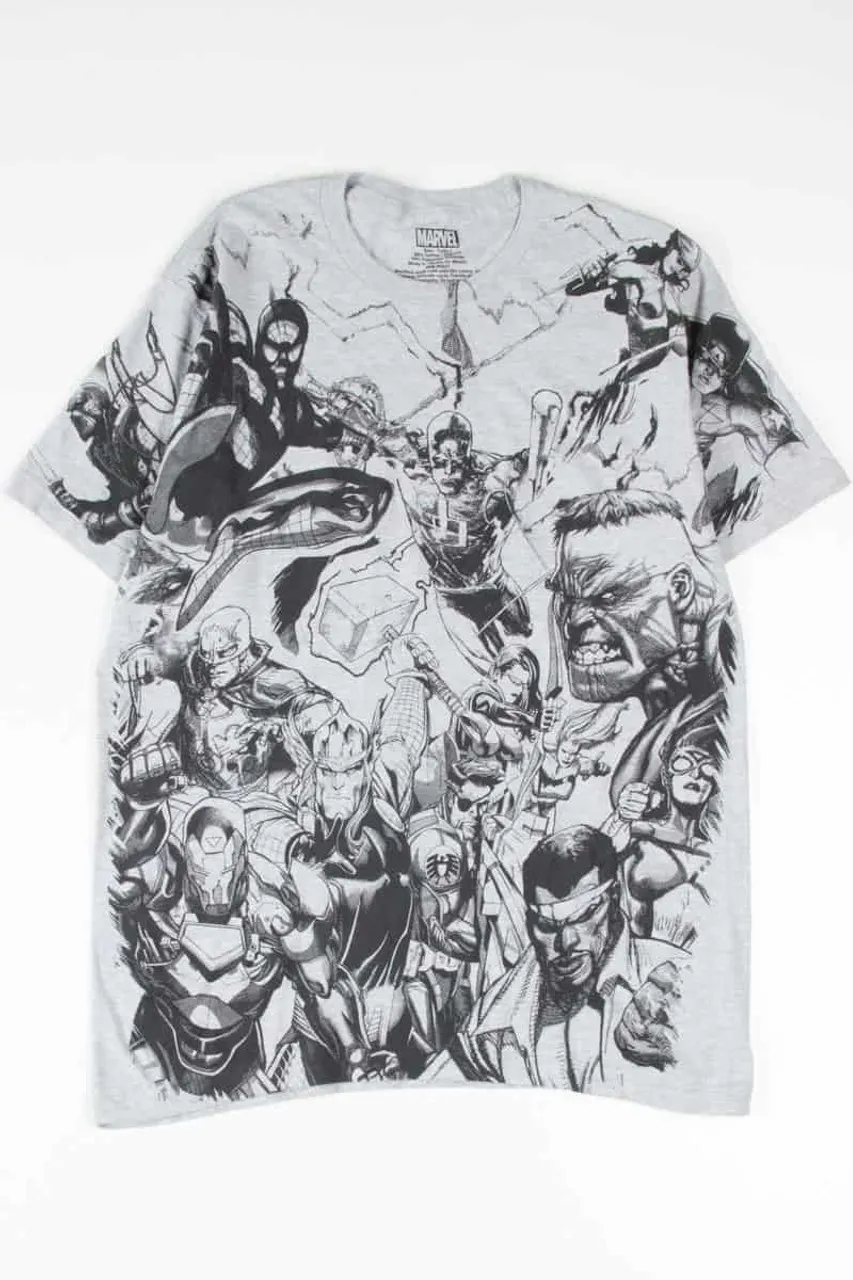 Marvel Comics Sketches T-Shirt