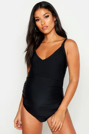 Maternity Strappy Nursing Swimsuit