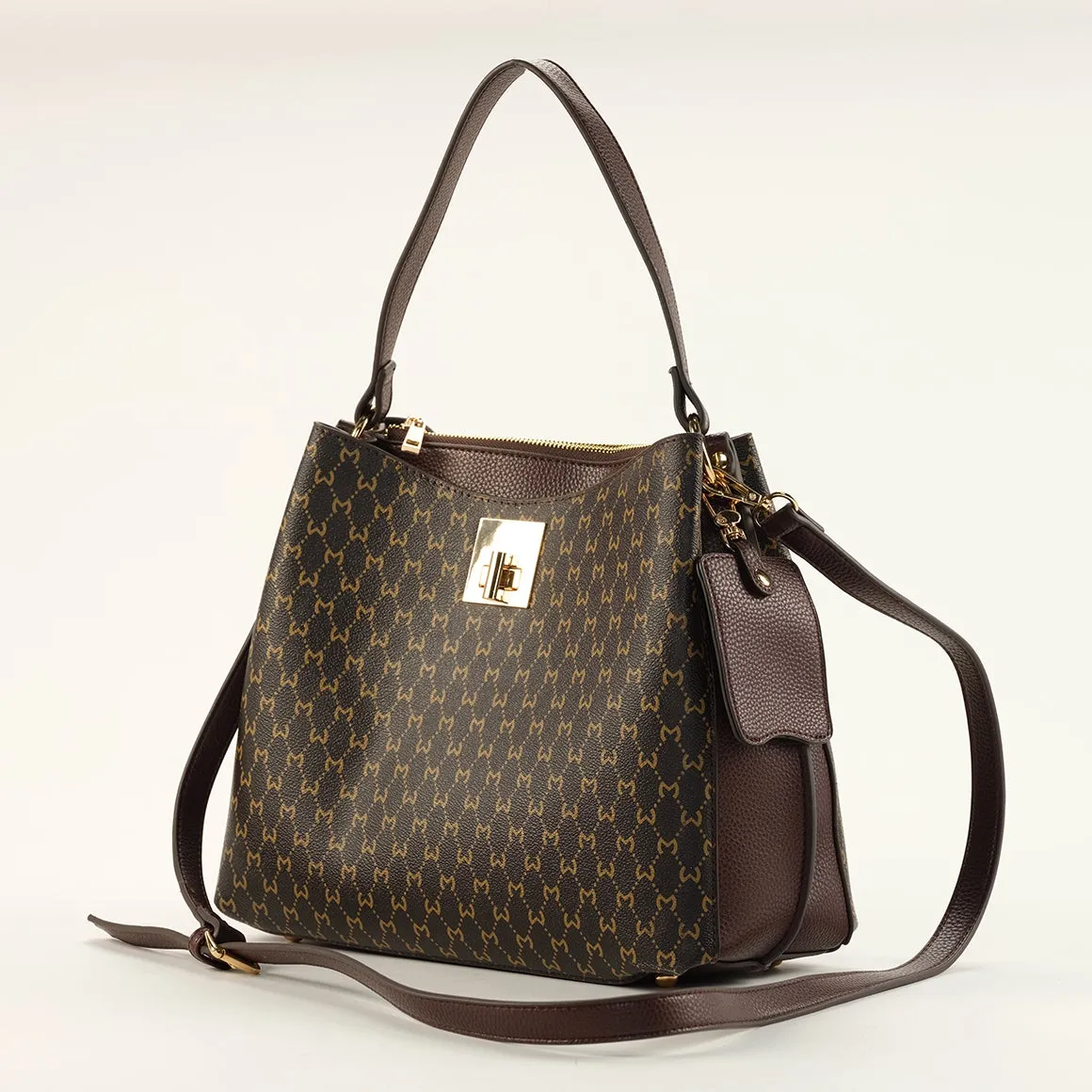 MAYAA  TOTE BAG - BROWN