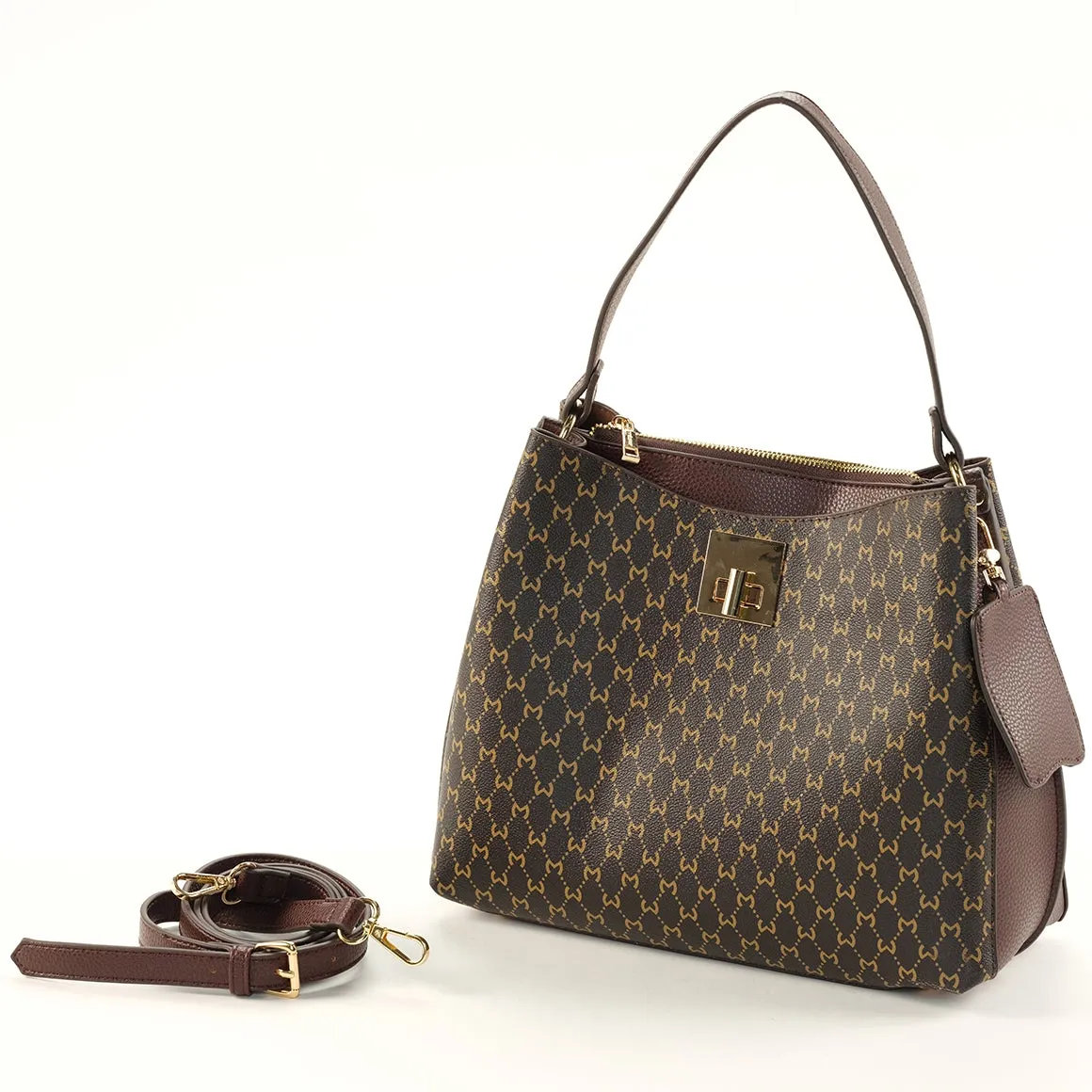 MAYAA  TOTE BAG - BROWN