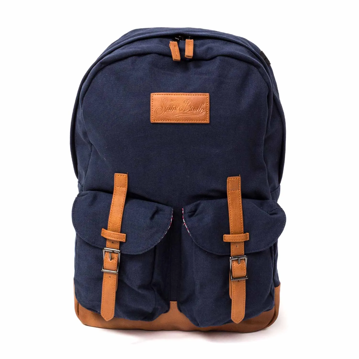Mc2 Saint Barth Unisex Blue Vintage Backpack