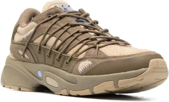 MCQ panelled low-top sneakers Brown