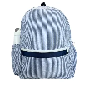 Medium Seersucker Backpack