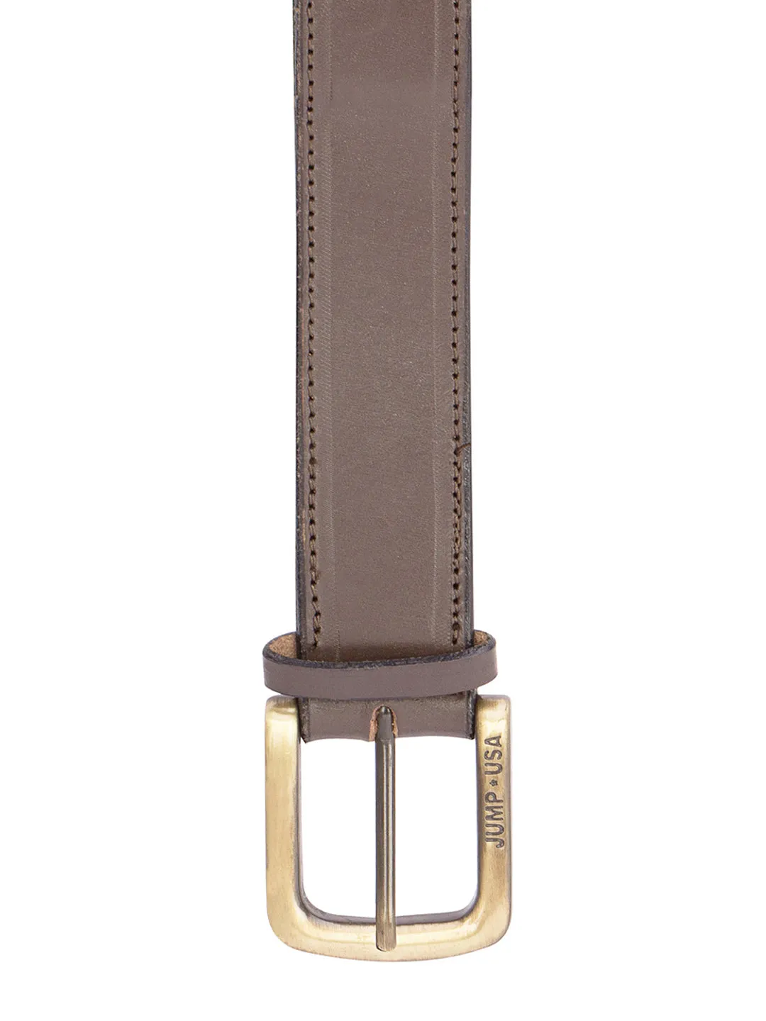 Men Brown Leather Belt