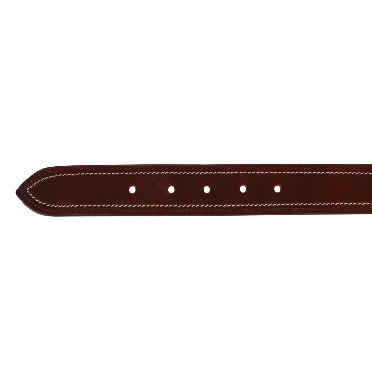 Men Leather Brown Belts With Metal Buckle