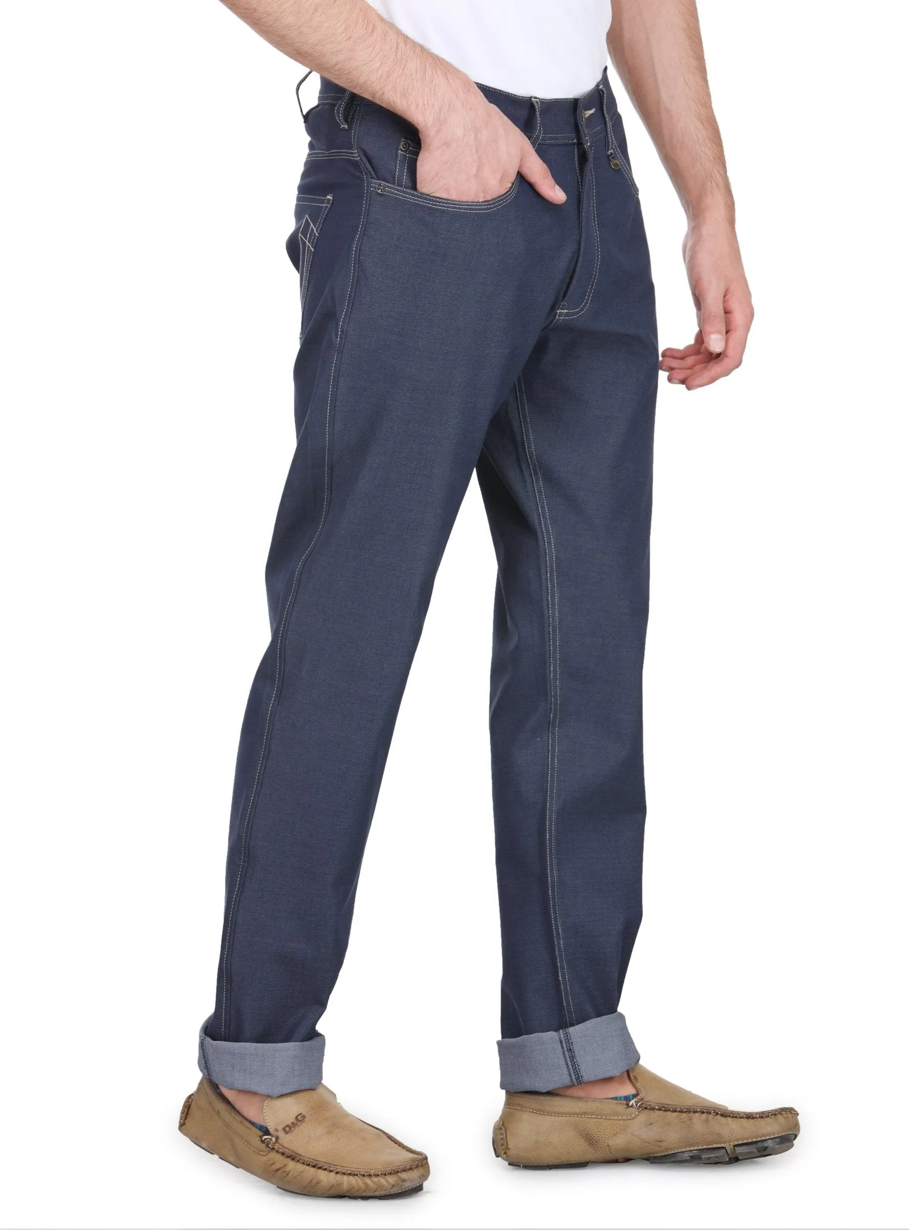 Men Regular Fit Four Way Streachable Jeans