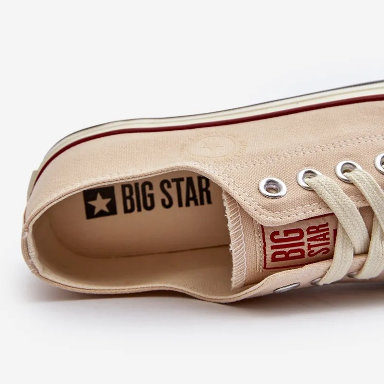 Men's Low Sneakers Big Star NN174100 Beige