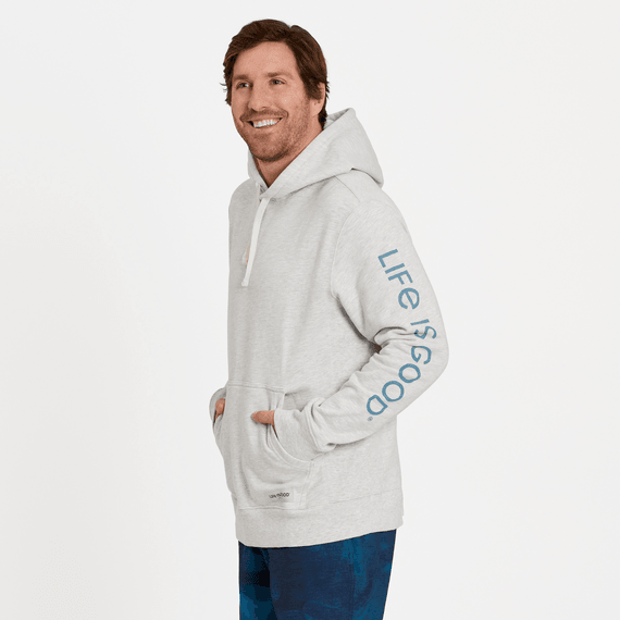 Men's Retro Palms Sun Simply True Fleece Hoodie