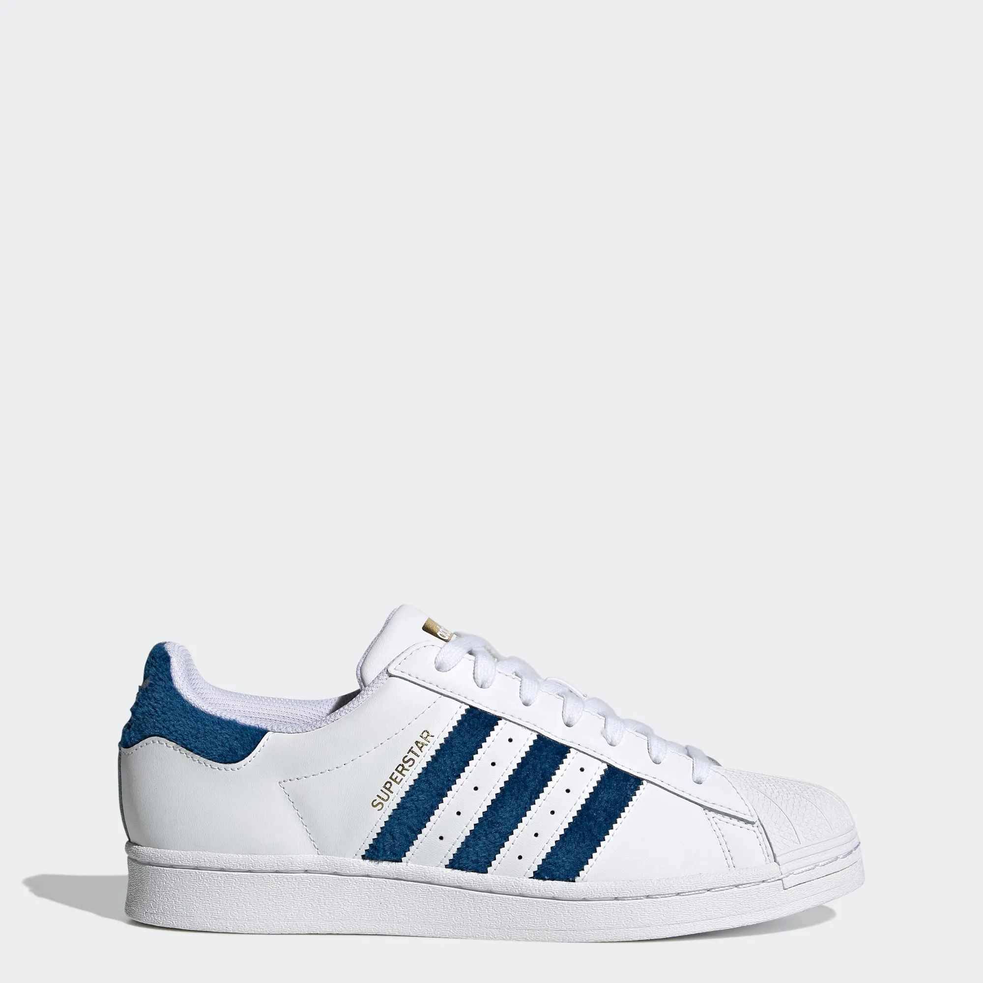 Men's adidas Originals Superstar Shoes White Blue