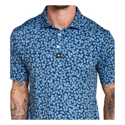 Men's Bad Birdie Lily Lilac Golf Polo