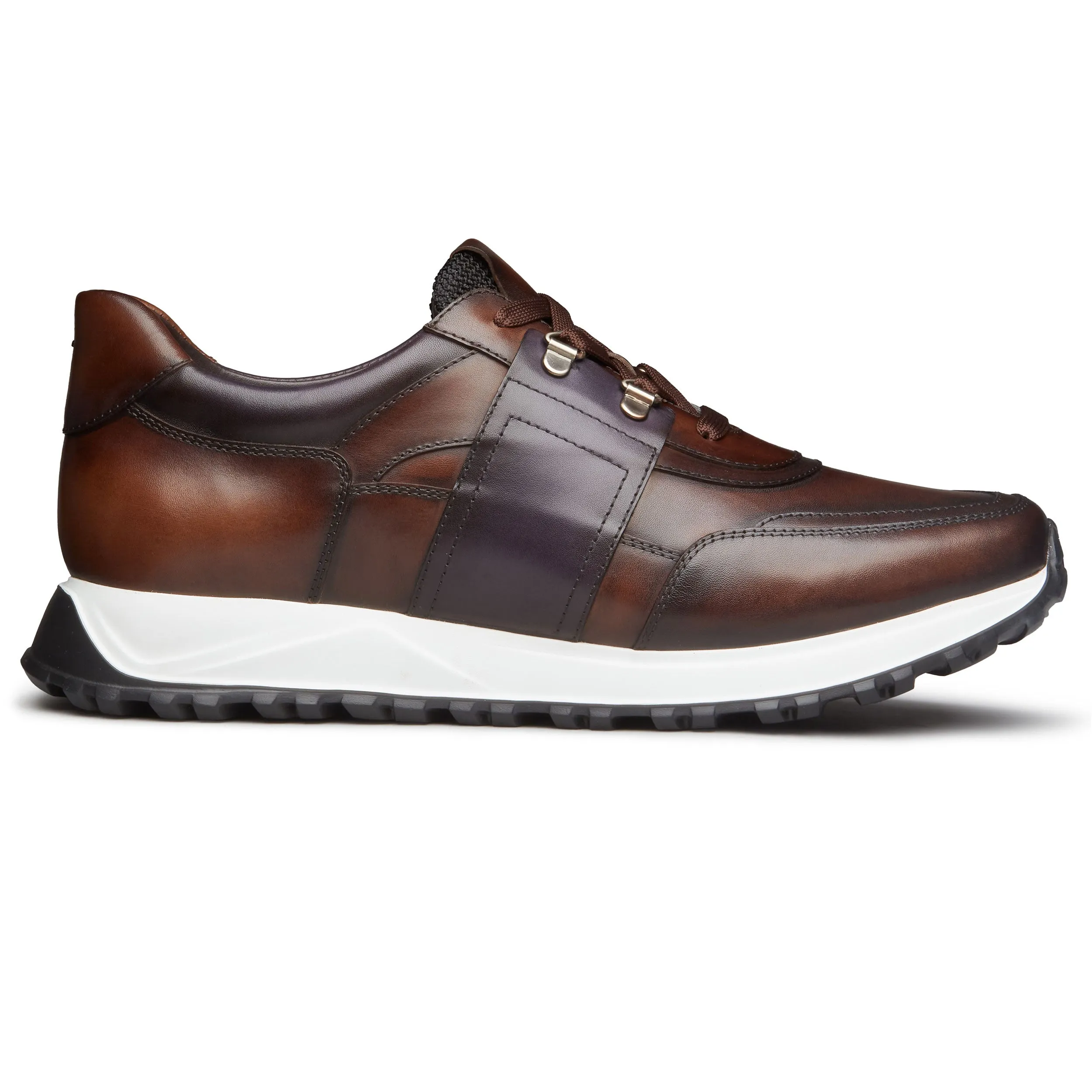 Mens  brown leather sneakers