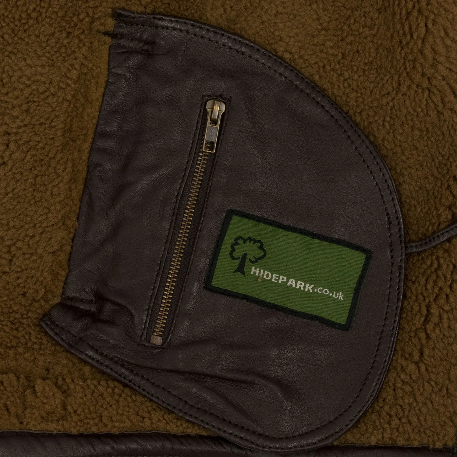 Men's Brown Rust Sheepskin Pilot Jacket