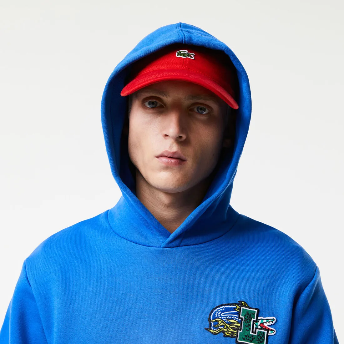 Men's Comic Effect Print Hoodie Marina