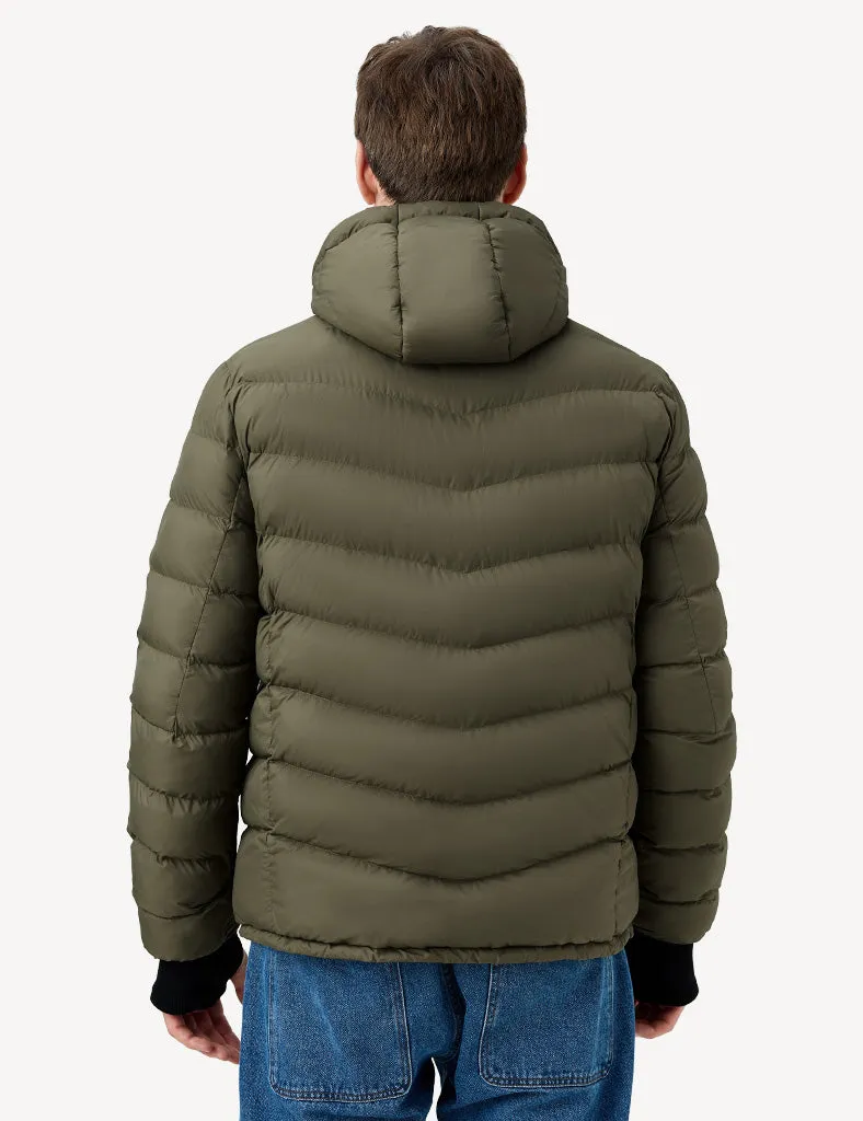 Men's Heated Puffer Jacket With Hand-Heating