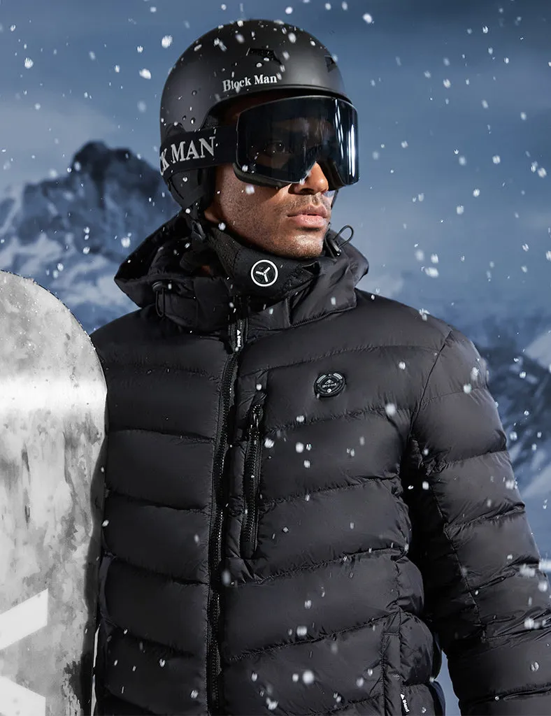 Men's Heated Puffer Jacket With Hand-Heating