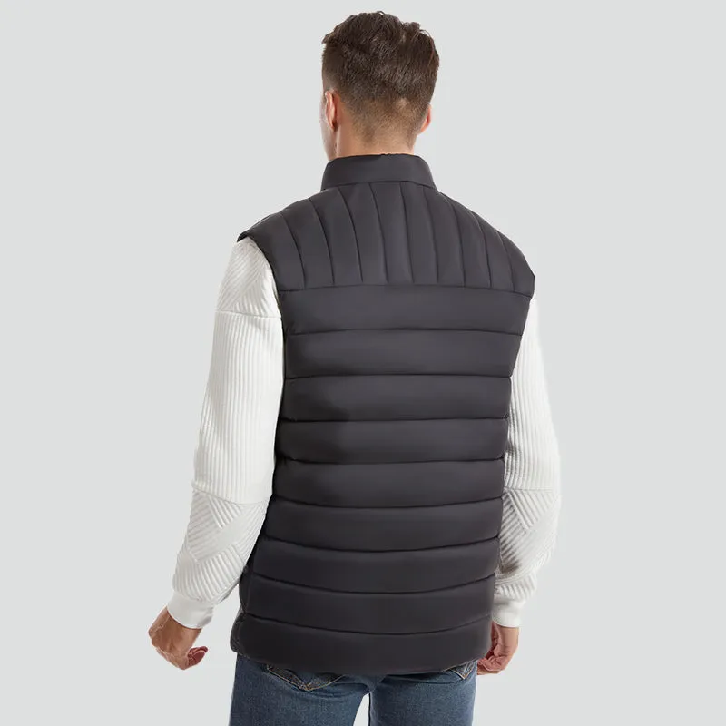 Men's Heated Puffer Vest with 15 heating Zones(Battery Not Included)