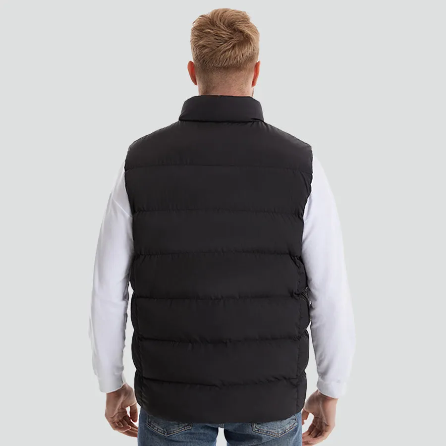 Men's Heated Puffer Vest with 9 Heating Zones(Battery Not Included)