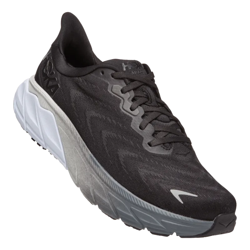 Men’s HOKA Arahi 6 – Black|White (BWHT)