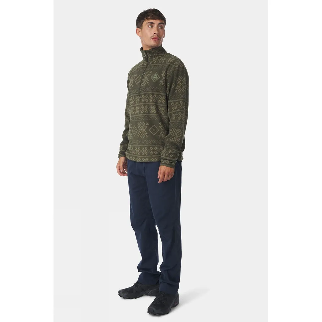 Mens Inverno Printed Half Zip Fleece