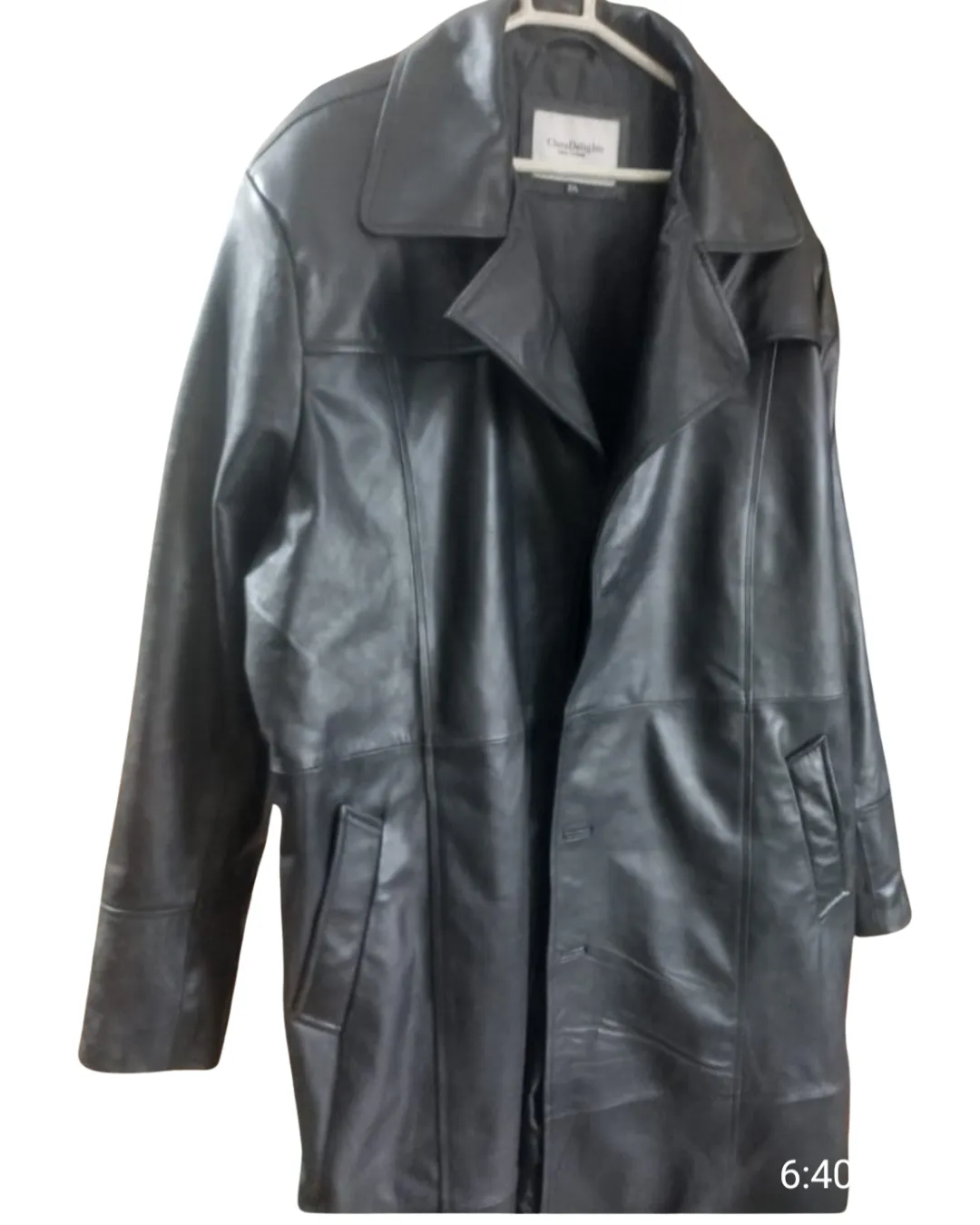 Mens Leather Trench Coat Full Length