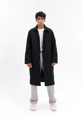 Men's Trench Coat - Black