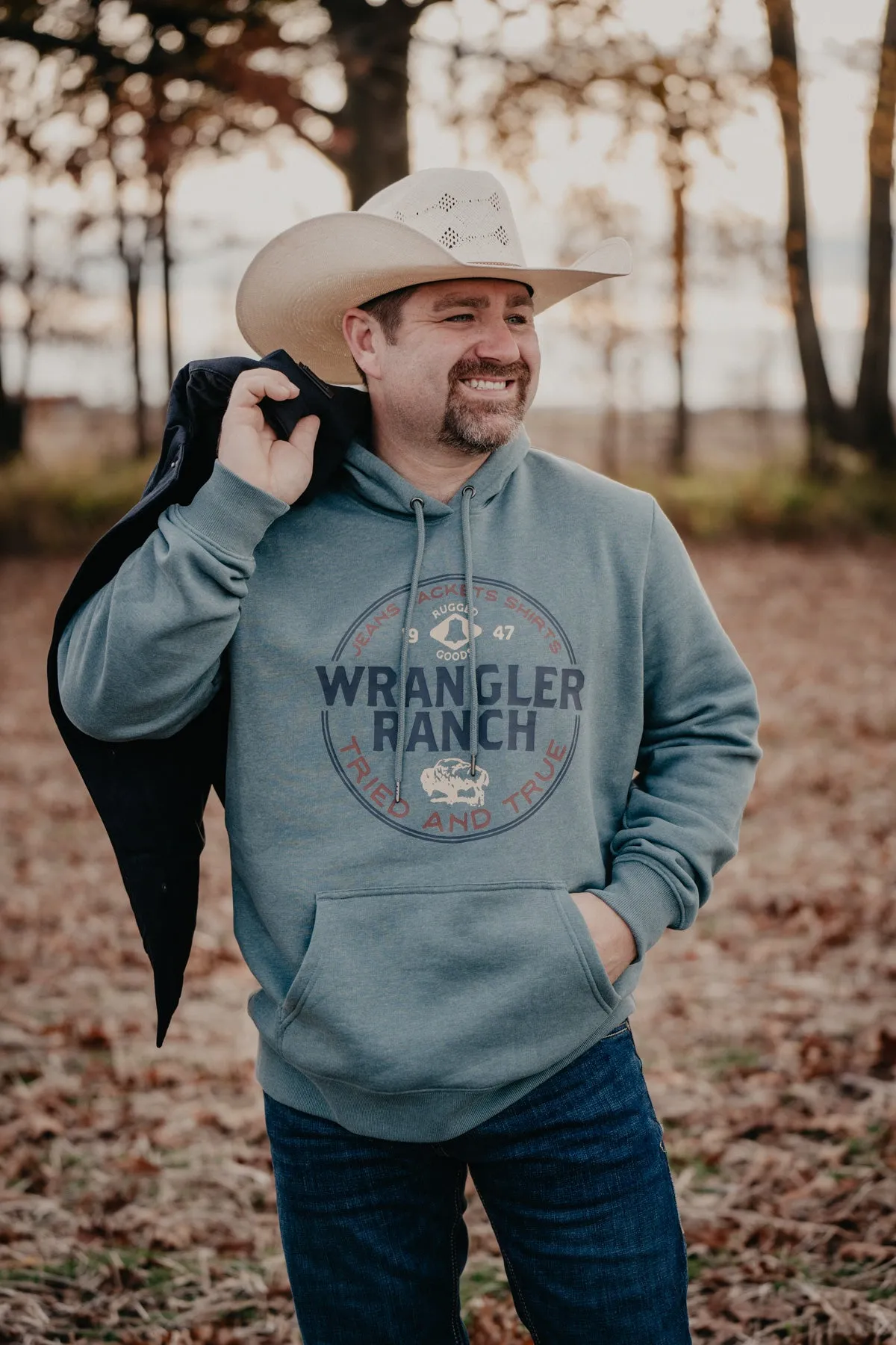 Men's 'Tried and True' Wrangler Ranch Hoodie (S-XXL)