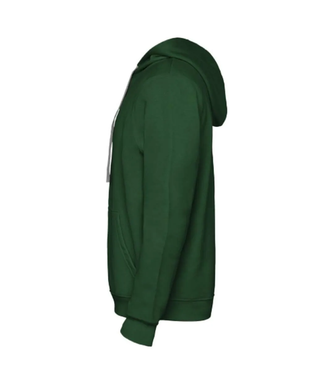 Mens urban hoodie bottle green/grey marl Roly