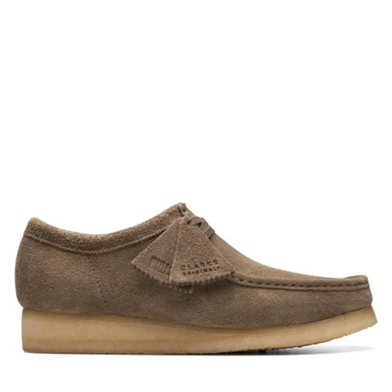 Men's Clarks Wallabee Dark Grey Suede Shoe