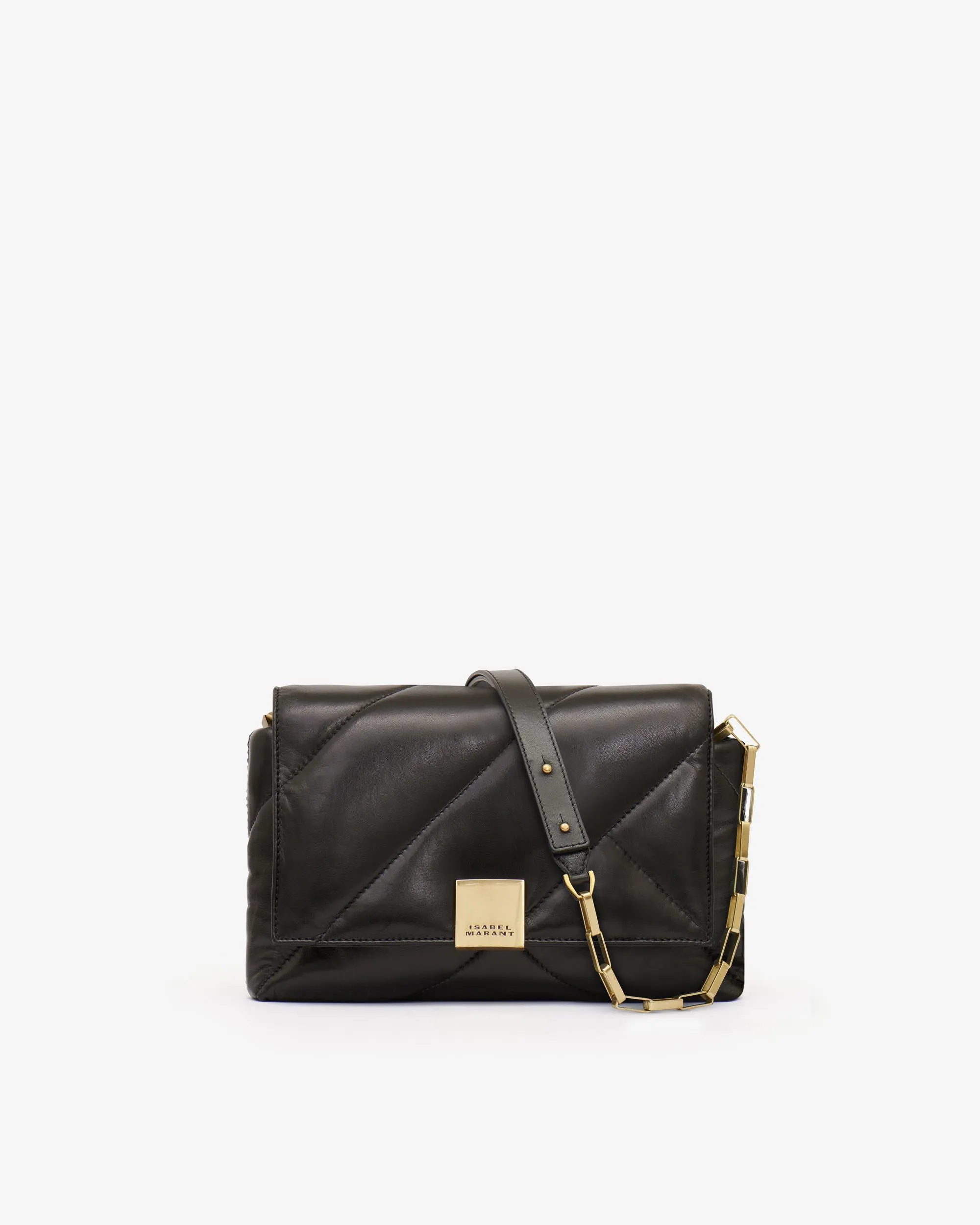 Merine Puffy Shoulder Bag in Black