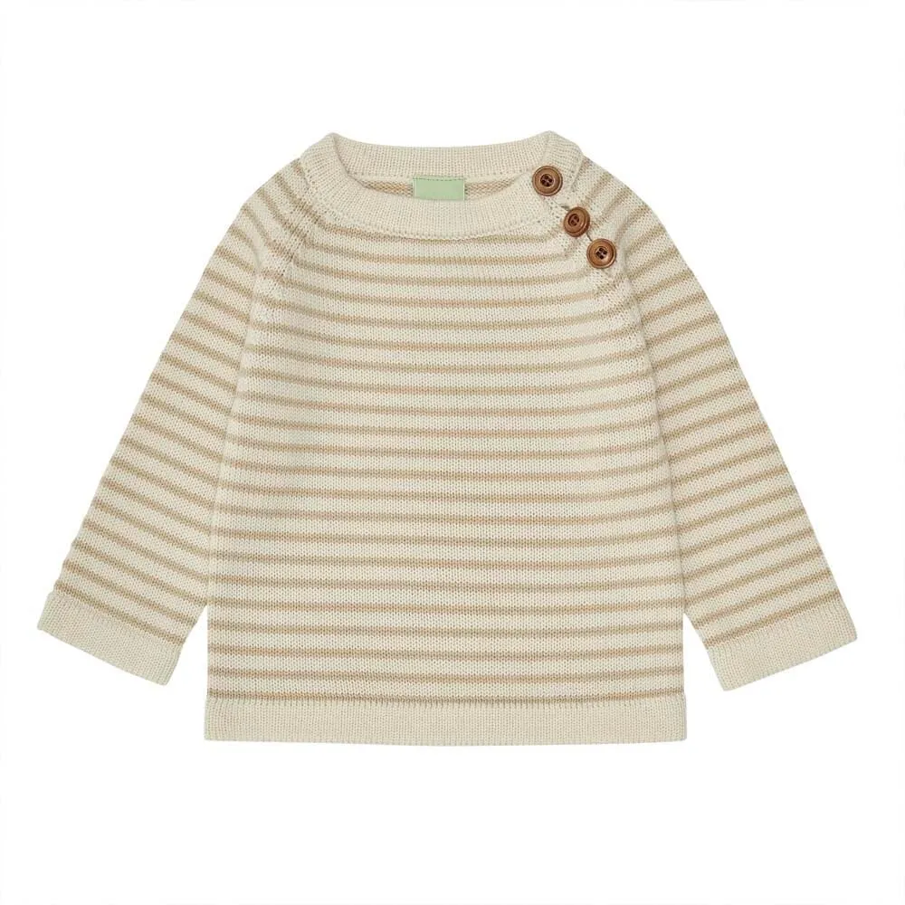 Merino Baby Sweater - Ecru/Hay *