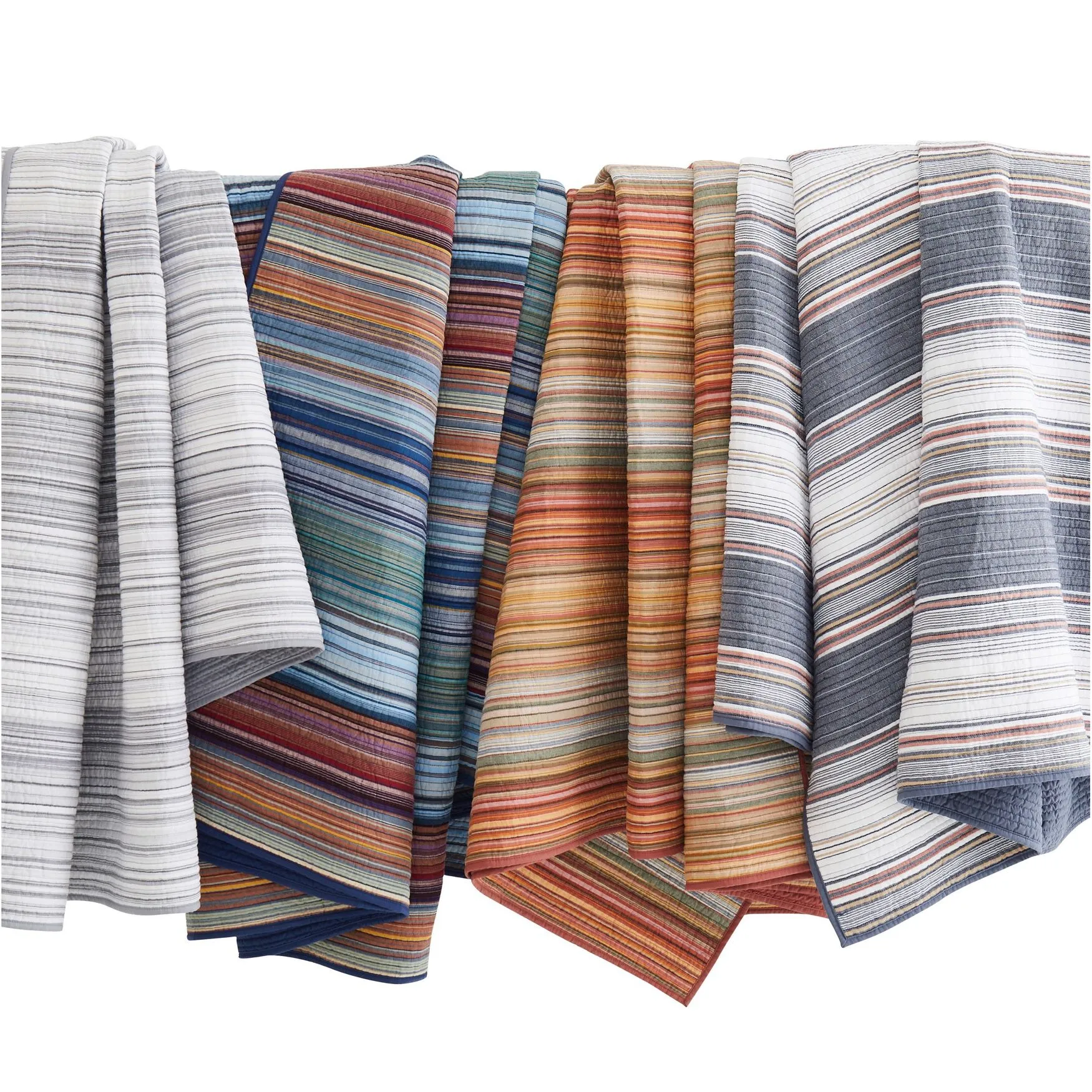 Met Stripe Yarn Dye 3 Piece Quilt Set